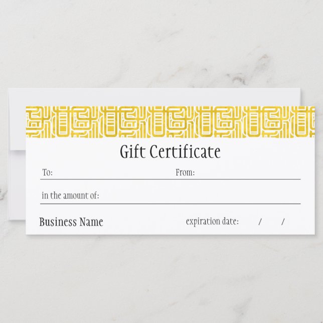 Julianna Gift Certificate (Vorderseite)