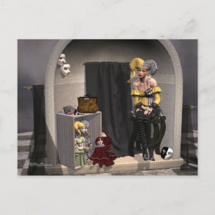 "Julias Puppentheater" - Postkarte