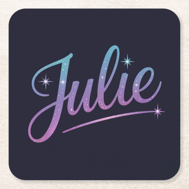 Julie Black Untersetzer Set (Vorderseite)