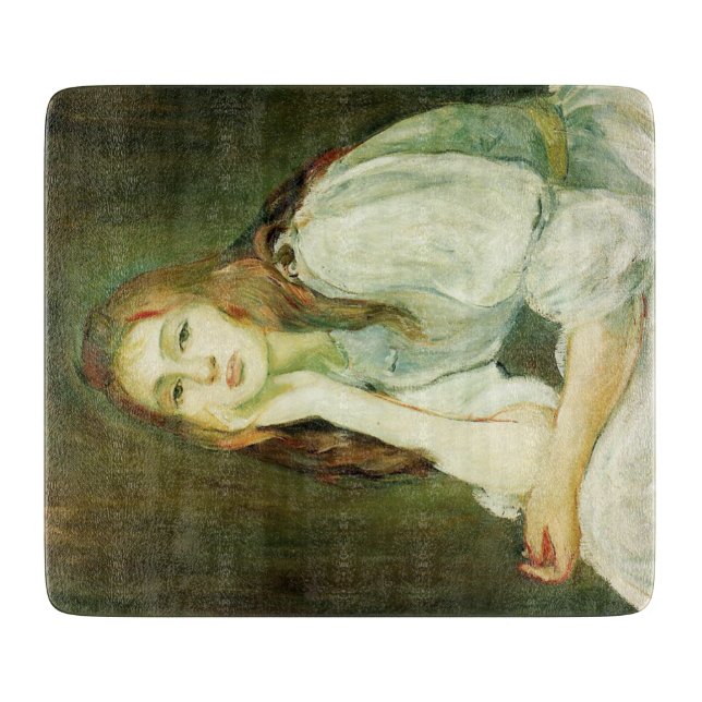 Julie Daydreaming (Schöne junge Frau) Schneidebrett (Vorderseite)