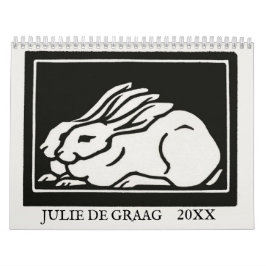 Julie de Graag Art Nouveau Holzschnitzereien nach Kalender