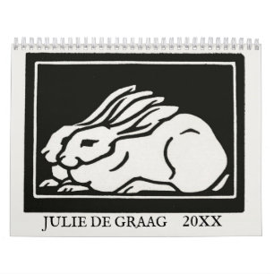 Julie de Graag Art Nouveau Holzschnitzereien nach  Kalender