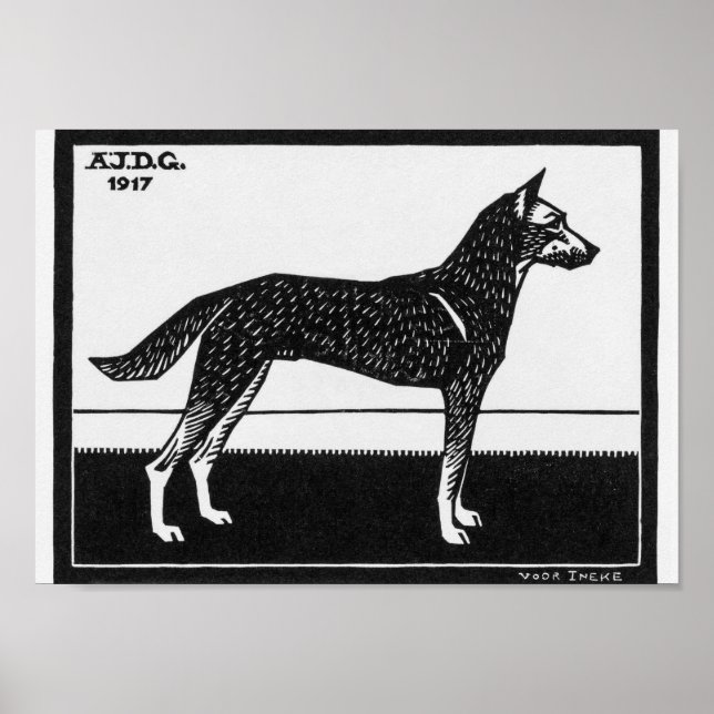 Julie de Graag Hund Poster (Vorne)