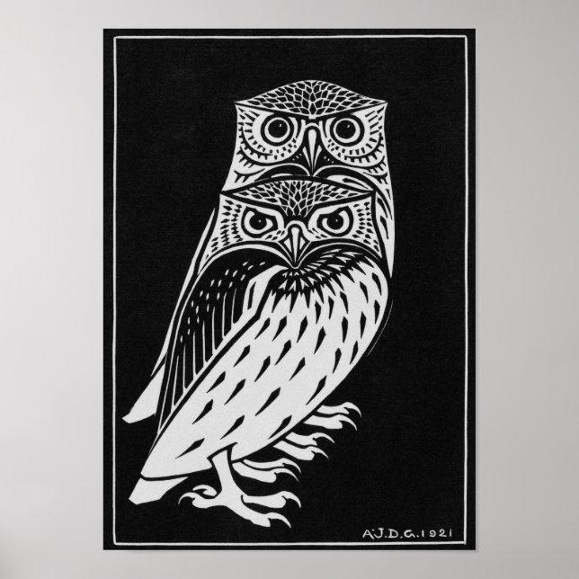 Julie de Graag two Owls Poster (Vorne)