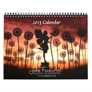 Julie Fantasie-Silhouette-Kunst-Kalender Fain Kalender