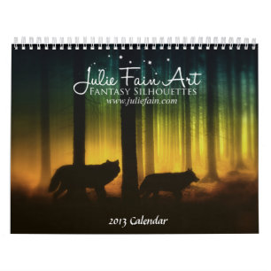 Julie Fantasie-Silhouette-Kunst-Kalender Fain Kalender