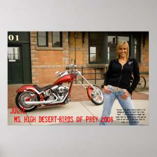 Julie, Frau High Desert-BIrds of Prey 2008 Poster