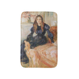 Julie Manet und ihr Greyhound (von Berthe Morisot) Badematte