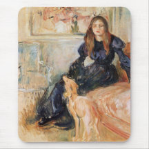 Julie Manet und ihr Greyhound (von Berthe Morisot)