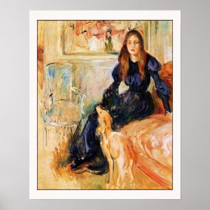 Julie Manet und ihre Greyhound Lärtes Poster