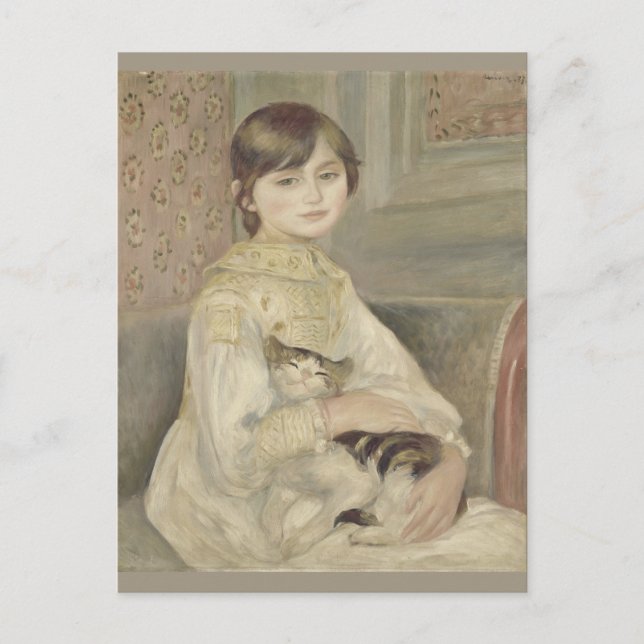 Julie Manet von Pierre-Auguste Renoir Postkarte (Vorderseite)
