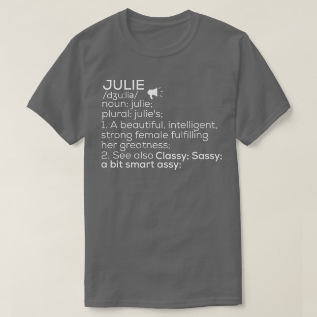 Julie Name Definition Julie Female Name 1 T-Shirt (Design vorne)