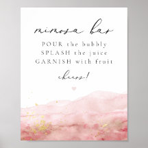 JULIEN Dusty Rose Blush Wasserfarbe Mimosa Bar Zei