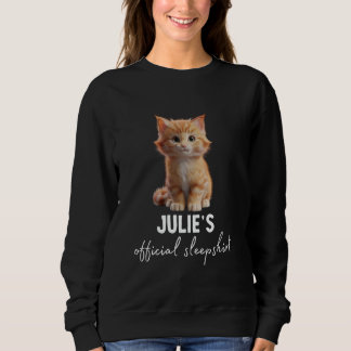 JULIE'S Offizielles Katzenschlafshirt Pyjama Sweatshirt