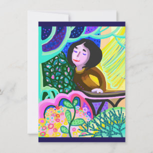 Juliet auf Balkon romantische Geburtstagskarte