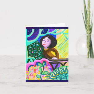 Juliet auf Balkon romantische Geburtstagskarte