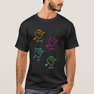 & Juliet Graffiti Liebe Herzstück Musiktheater Mus T-Shirt