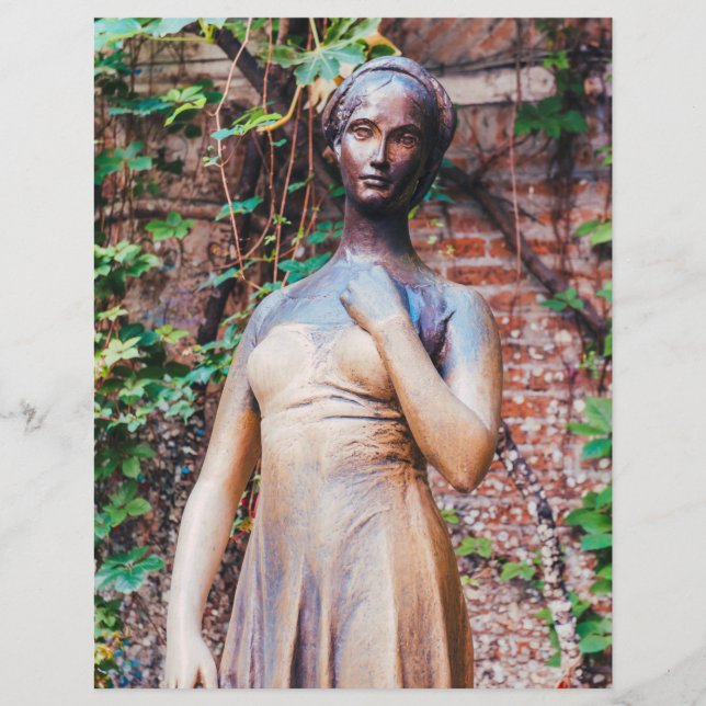 Juliet statue, Verona, Italien Flyer (Vorne)