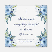Juliette Dusty Blue Floral Christliche Gastgeschen