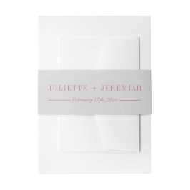 Juliette | Kurierte Farben | Hochzeit Einladungsbanderole