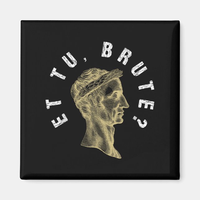 Julius Caesar Et Tu Brute Spqr Roman Empire Funny Magnet (Vorne)