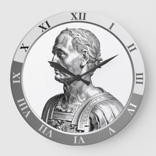 Julius Caesar Große Wanduhr (Vorderseite)