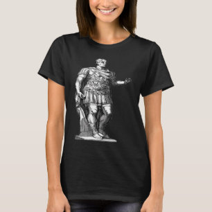 Julius Caesar Kaiserstatue Linie Art Roman Man T-Shirt