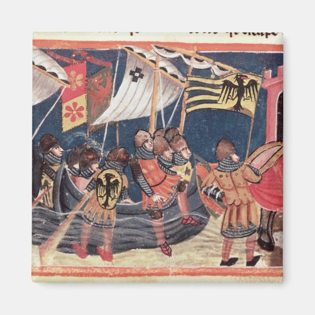 Julius Caesar Landung in England Magnet (Vorne)