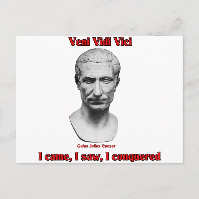 Julius Caesar Postkarte (Vorderseite)