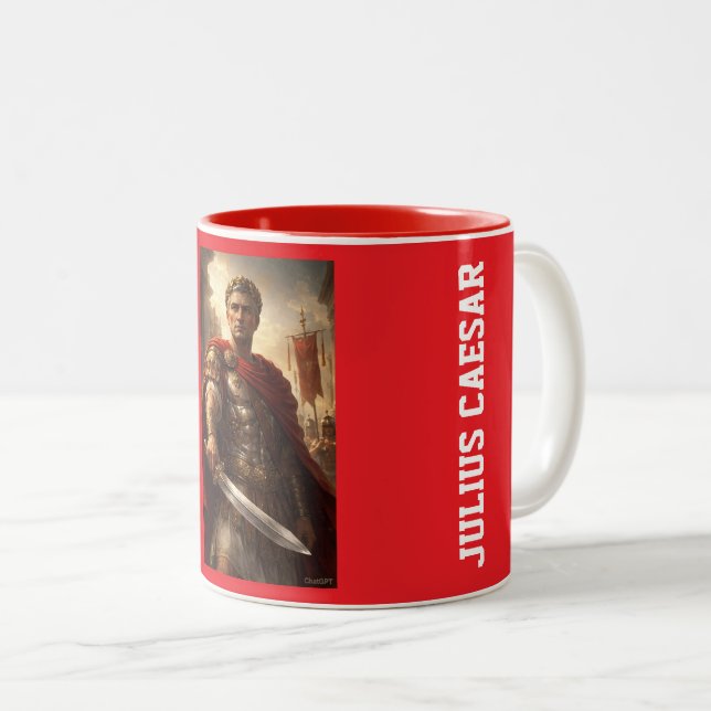 Julius Caesar rome's pride Zweifarbige Tasse (VorderseiteRechts)