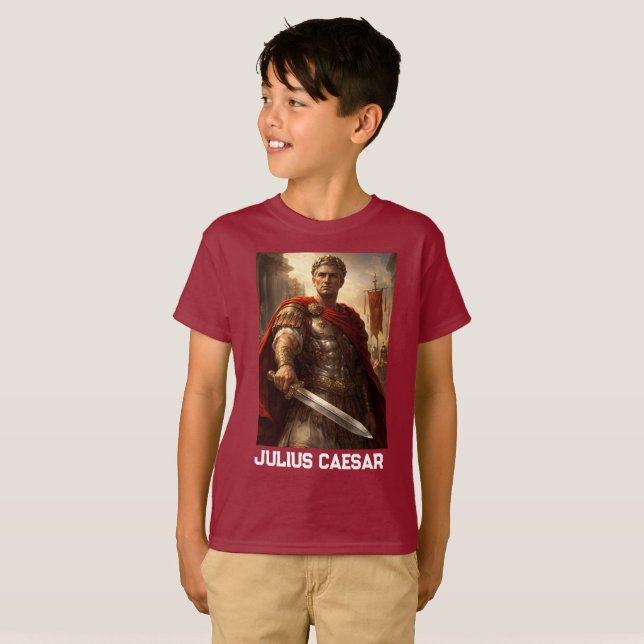Julius Caesar tiefrot T-Shirt (Vorne ganz)