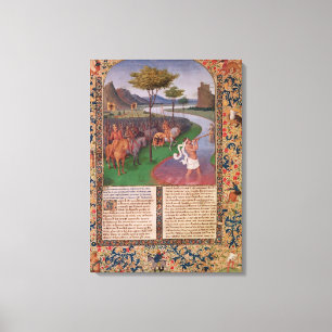 Julius Caesar überquert den Rubicon, c.1470 Leinwanddruck