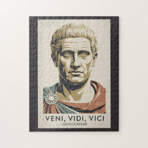 Julius Caesar Zitat Illustration Römisches Reich Puzzle