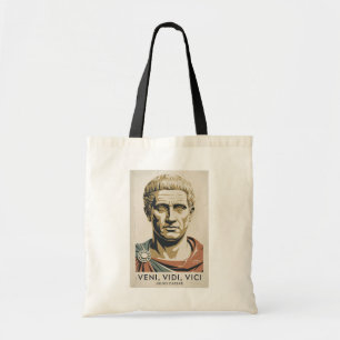 Julius Caesar Zitat Illustration Römisches Reich Tragetasche