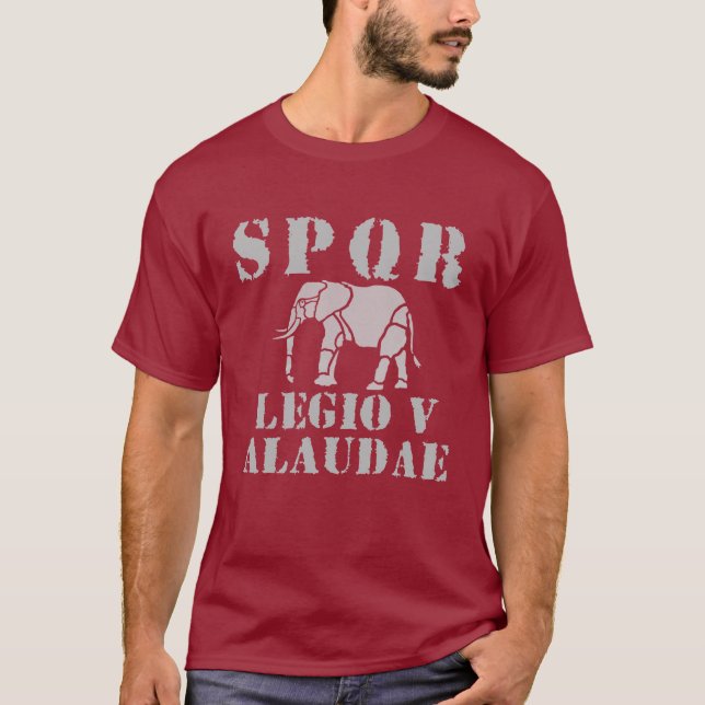 Julius Cäsar 5. römischer Legions-Elefant-T - T-Shirt (Vorderseite)