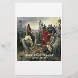 Julius Cäsar Ich kam Ich sah Ich siegte Briefpapier