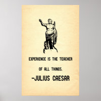 Julius Cäsar Quote Experience ist der Lehrer