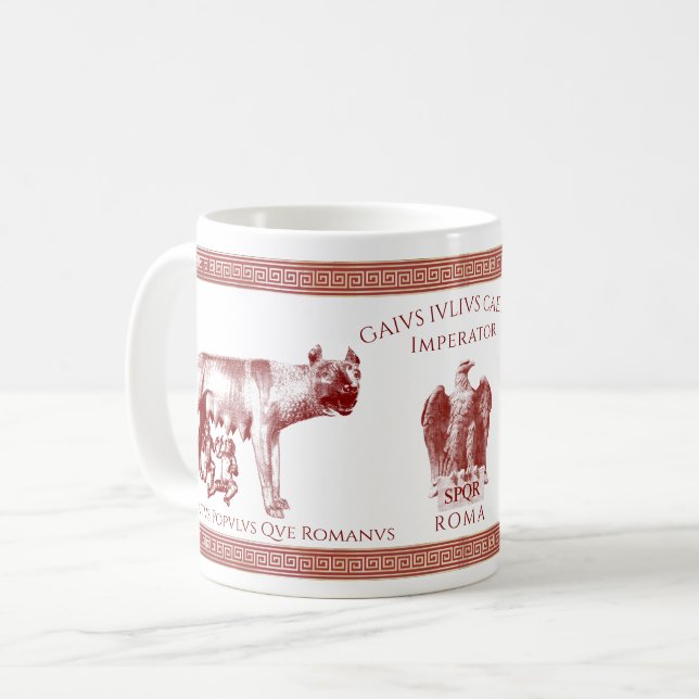 Julius Cäsars Kaiserreich Kaffeetasse (Vorderseite Links)