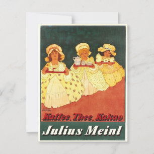 Julius Meinl, Kaffee der alten Welt, Vintage-Inspi Postkarte