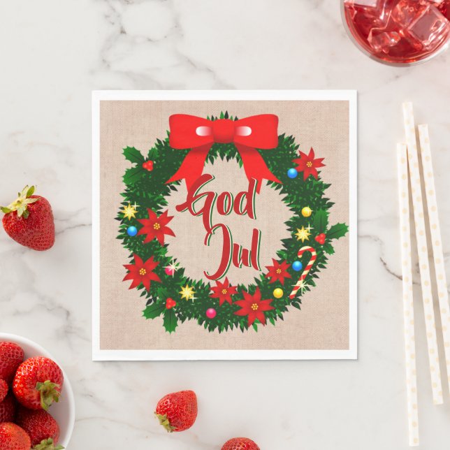 Julservett Luncheon Serviette (Beispiel)