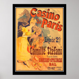 Julus Cheret Casino De Paris Print Poster
