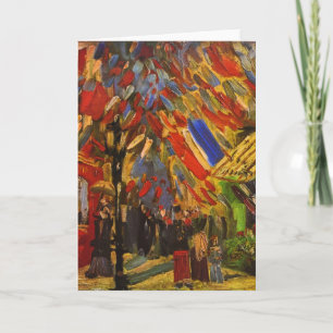July 14th Celebration in Paris Van Gogh Fine Art Karte