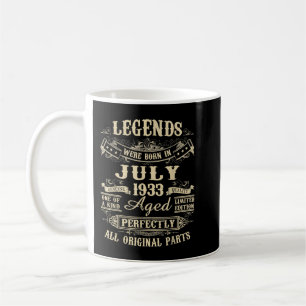 July 1933 89th Birthday Gift 89 Year Old For Men W Kaffeetasse