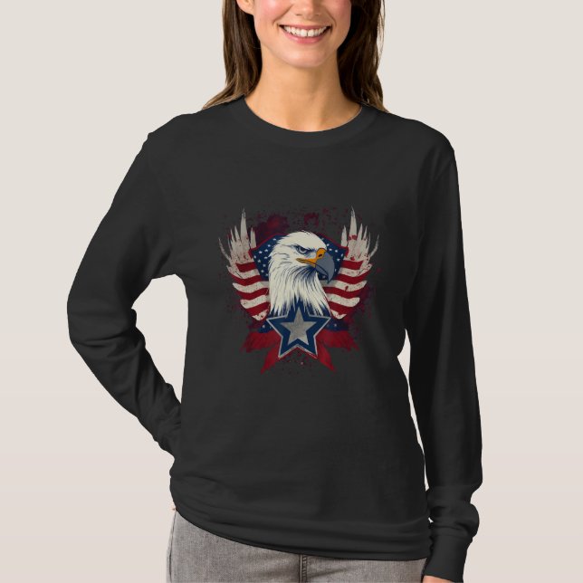 July 4th Product  Patriotism, American Flag_13 T-Shirt (Vorderseite)