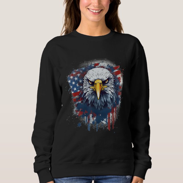July 4th Product  Patriotism, American Flag_3 Sweatshirt (Vorderseite)