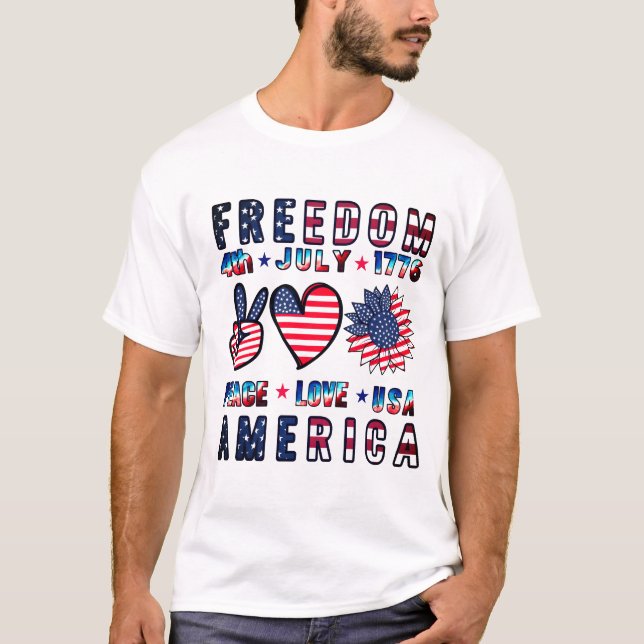 July Amerika EST 1776 T-Shirt (Vorderseite)