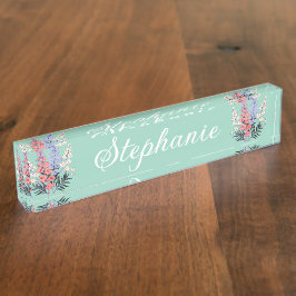 July Birth Flower Personalized Name  Namensplakette