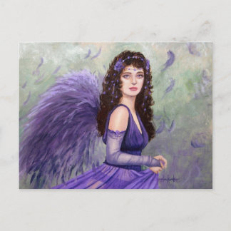 July Fairy von Fantasy artist Lori Karels Postkarte