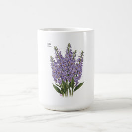 July Larkspur Bloom - Personalisiertes Geburtstags Kaffeetasse
