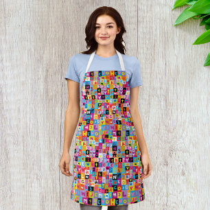 Jumble Alphabet Pattern Schürze